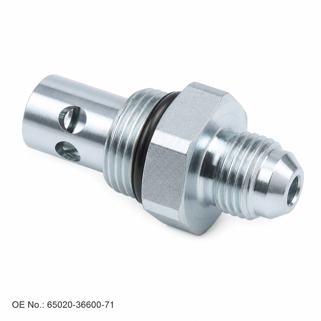 VALVE ASSY, SAFETY DOWN — 65020-36600-71 (OE 65020-36600-71) — Pièces pour chariots élévateurs à fourche difficiles à trouver, applicable to Toyota 8F30. OE forklift part available on inquiry from JIA CHENG.